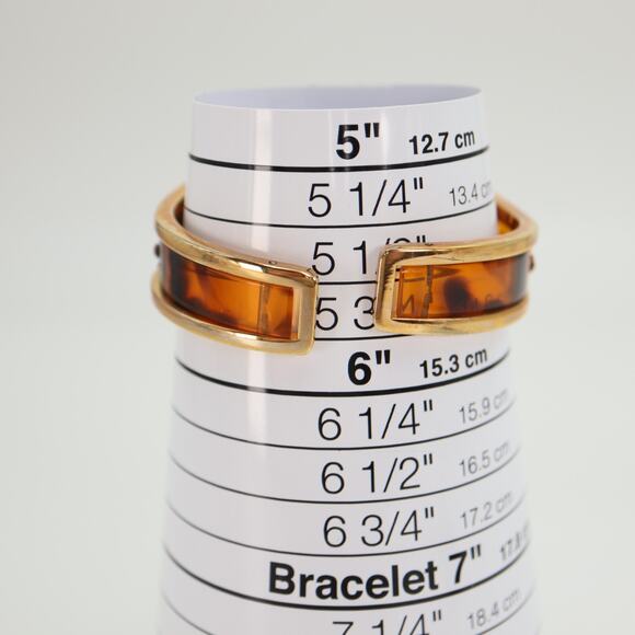 Ashley Princess Womens Watch MOP Dial Tortoise Jewel Bezel Cuff Bracelet Working - Picture 4 of 13